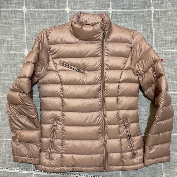 Cole Haan Quilted Down Lightweight Puffer Jacket Pink - Picture 1 of 15